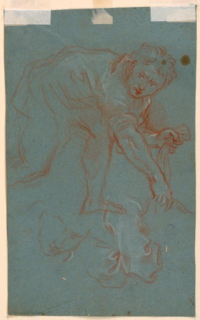 Desenho, Dois estudos de um homem, finais do século XVIII de Giuseppe Passeri