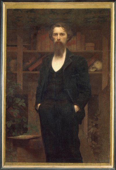 Auto-retrato - Giuseppe Pellizza da Volpedo (1868-1907). Óleo sobre tela de Giuseppe Pellizza da Volpedo
