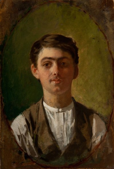 Auto-retrato, 1885-1886. de Giuseppe Pellizza da Volpedo