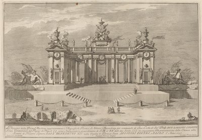 A Escola de Arcadas de Atenas, para o Festival "Chinea" de Giuseppe Pozzi after Giuseppe Palazzi