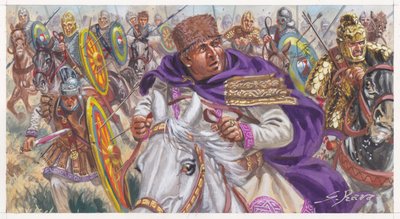 Batalha de Adrianópolis (Hadrianópolis Dourada) de Giuseppe Rava