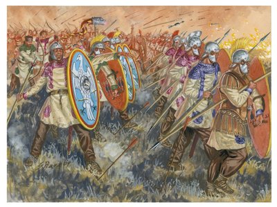Batalha de Adrianópolis (Hadrianopolis) de Giuseppe Rava