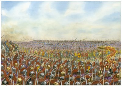 Batalha de Adrianópolis ou Hadrianópolis de Giuseppe Rava