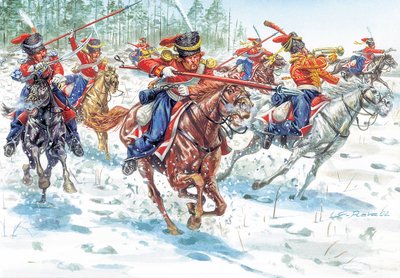 Primeiro Império: Cossacos do Exército Imperial da Rússia - Primeiro Império: Cossacos da Rússia Imperial - Ilustração de Giuseppe Rava de Giuseppe Rava