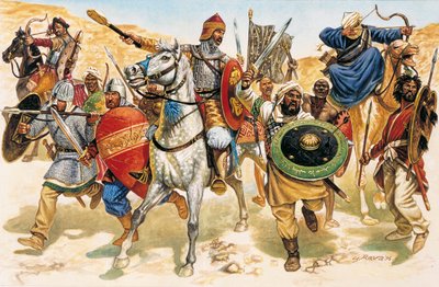 Guerra Santa: soldados muçulmanos lutando contra o inimigo cristão - Guerra Santa: soldados muçulmanos lutando contra os cristãos - de Giuseppe Rava