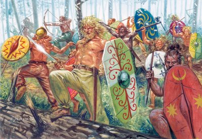 Horde of German Warriors - Horda de guerreiros germânicos - de Giuseppe Rava