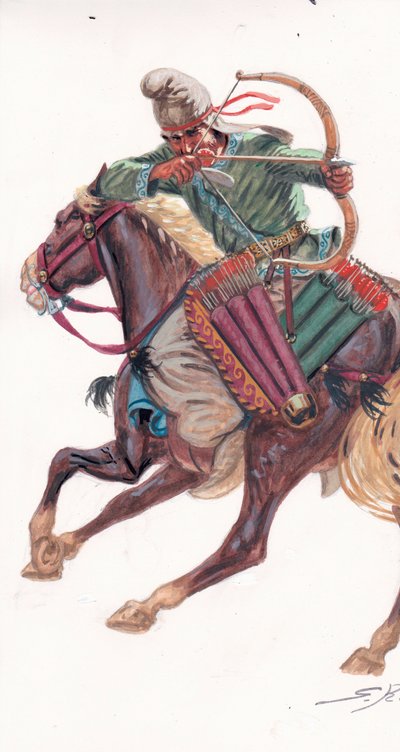 Partes Tiro com arco montado de Giuseppe Rava