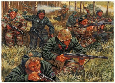 Segunda Guerra Mundial: o príncipe Junio Valerio Scipione Borghese (1906-1974) à frente da unidade italiana Xe Flotiglia MAS ou DECIMA MAS ou X Mas de Giuseppe Rava