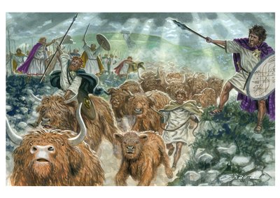 Tain Bo Cuailnge O ataque ao gado de Cooley de Giuseppe Rava