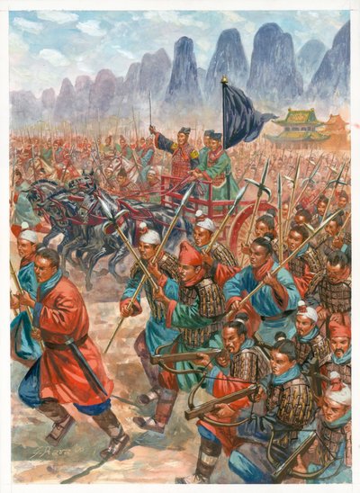 O exército do primeiro imperador de Qin de Giuseppe Rava