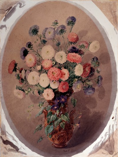 Bando de margaridas Aquarela de Giuseppe Roda (século XIX) 1863 Dim 70x51 cm Genes, Galleria d