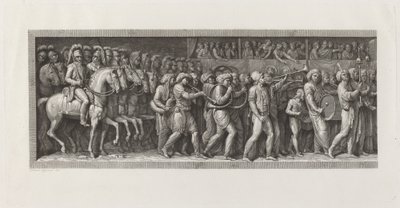 A entrada dos franceses em Milão, 15 de maio de 1796 de Giuseppe Rosaspina, after Andrea Appiani