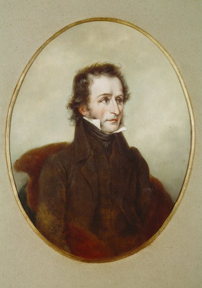Niccolo Paganini, violinista e compositor italiano de Giuseppe Rossi