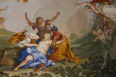 Representações do mito de Diana, de Domenico e Giuseppe Valeriani, fresco de Giuseppe and Valeriani Domenico Valeriani