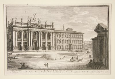 Basílica de São João de Latrão (A Igreja de São João de Latrão) de Giuseppe Vasi