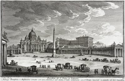 Basílica de São Pedro, Vaticano, c.1753 de Giuseppe Vasi