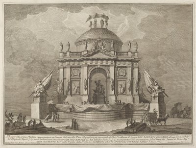 Um Templo Dedicado à Paz, para o Festival "Chinea" de Giuseppe Vasi after Giuseppe Palazzi