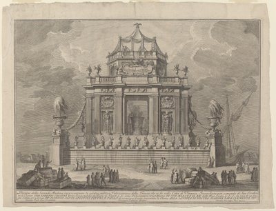 A preparação de Theriac em Veneza, para o Festival "Chinea" de Giuseppe Vasi after Giuseppe Palazzi