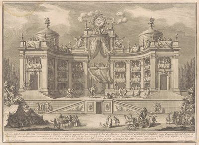A Seconda Macchina para a China de 1766: um teatro para jogos atléticos de Giuseppe Vasi, after Giuseppe Palazzi, after Paolo Posi