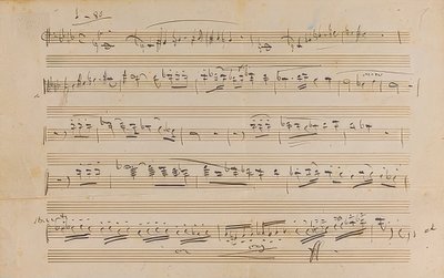 Manuscrito: Opera Otello. 1887 de Giuseppe Verdi