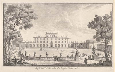 A Vila Real chamou o Poggio Imperiale A Vila Real chamou o Poggio Imperiale, veja ..., 1744. de Giuseppe Zocchi