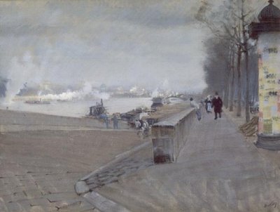 O sena em paris de Giuseppe de Nittis