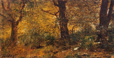 Estudo da madeira de Giuseppe or Joseph de Nittis