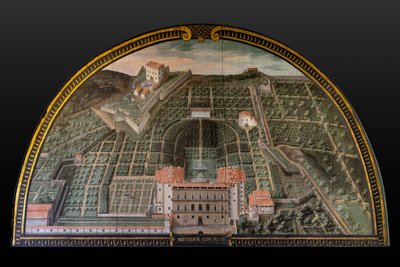 Palácio Pitti, Jardins de Buboli e Forte Belvedere em Florença de Giusto Utens