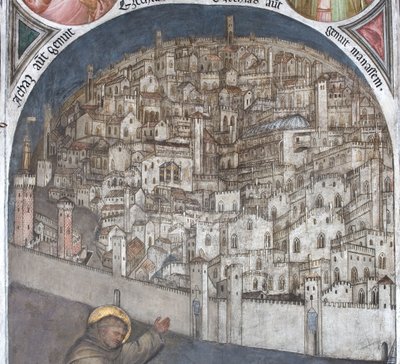 Vista de Pádua no século XIV - Basílica de Sant Antonio de Giusto de Menabuoi