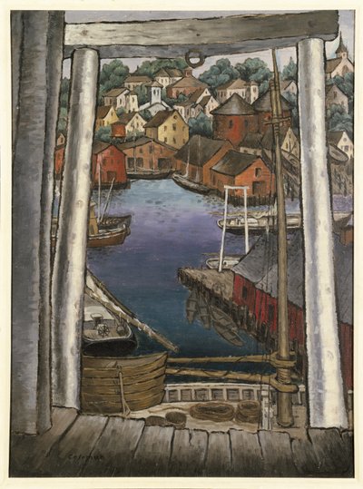 Porto de Gloucester, c.1925 de Glenn O Coleman