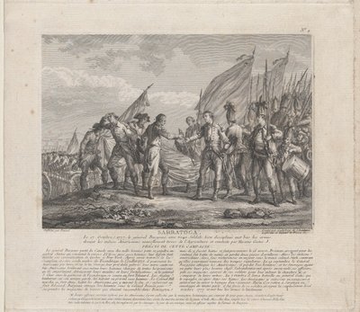 Sarratoga [sic] 17 de outubro de 1777, ca. 1777. de Godefroy