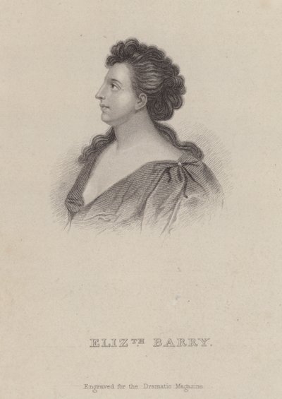 Elizabeth Barry, atriz inglesa (gravura) de Godfrey (after) Kneller