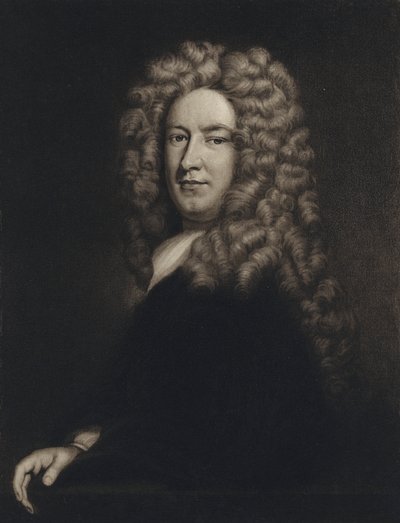 Sir Samuel Garth (litho) de Godfrey (after) Kneller
