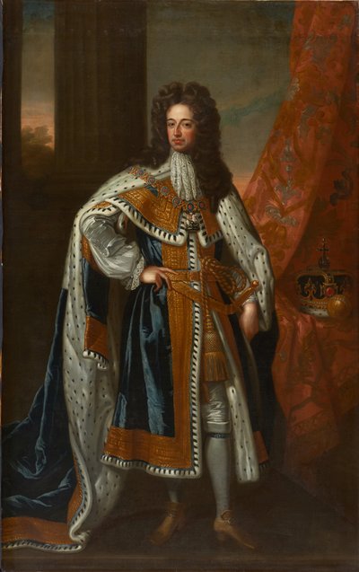 Retrato do Rei Guilherme III (óleo sobre tela) de Godfrey (studio of) Kneller