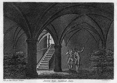 Cripta antiga, Guildford, Surrey, 1785. de Godfrey