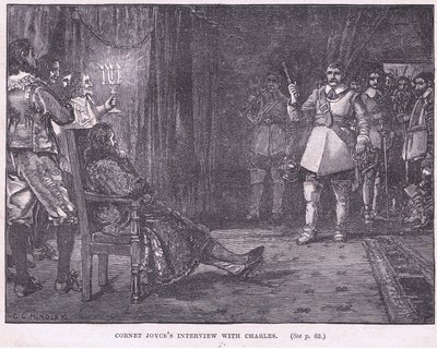 Entrevista de Cornet Joyce com Charles I AD 1647 de Godfrey C. Hindley