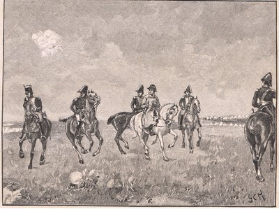 Napoleão e sua suíte em Boulogne AD 1803 de Godfrey C. Hindley
