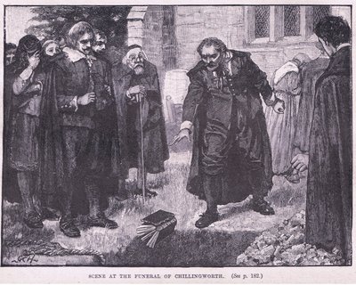 Cena no funeral de Chillingworth em 1644 dC de Godfrey C. Hindley