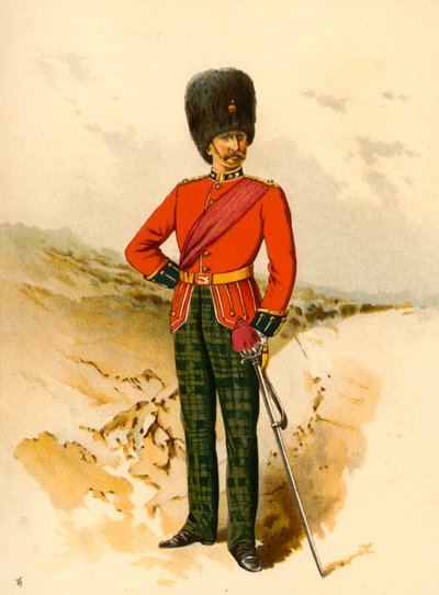 Dia 21 - Fusiliers escoceses reais, 1890. de Godfrey Douglas Giles