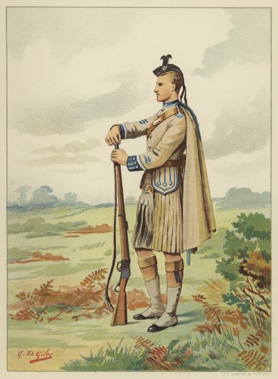 Voluntários Escoceses de Londres, 1ª Brigada de Rifle de Batalhão Voluntário, 7ª Middlesex de Godfrey Douglas Giles