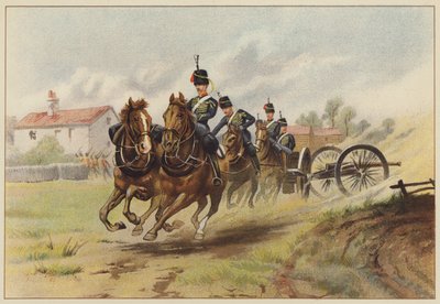 A artilharia de cavalo real de Godfrey Douglas Giles