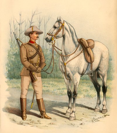 Rifles montados vitorianos, 1890. de Godfrey Douglas Giles