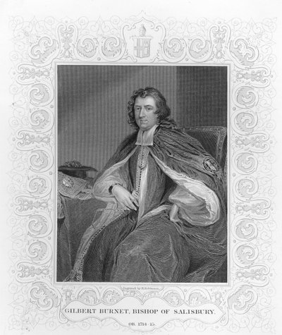 Gilbert Burnet, Bispo de Salisbury, gravado por H. Robinson de Godfrey Kneller