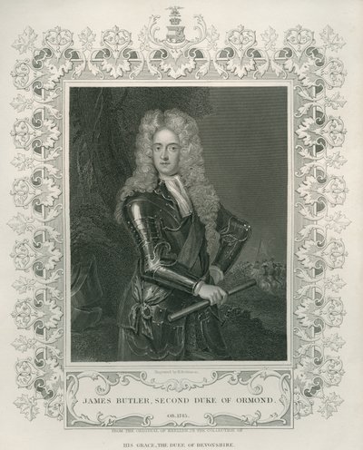 James Butler, 2º Duque de Ormond, gravado por Henry Robinson de Godfrey Kneller