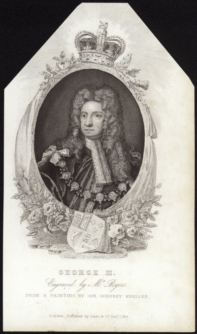 Rei George II da Grã-Bretanha e Irlanda de Godfrey Kneller