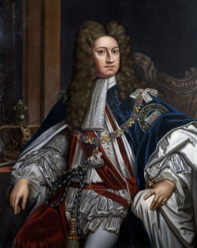 Retrato de George I, Rei da Grã-Bretanha (1660-1727) de Godfrey Kneller