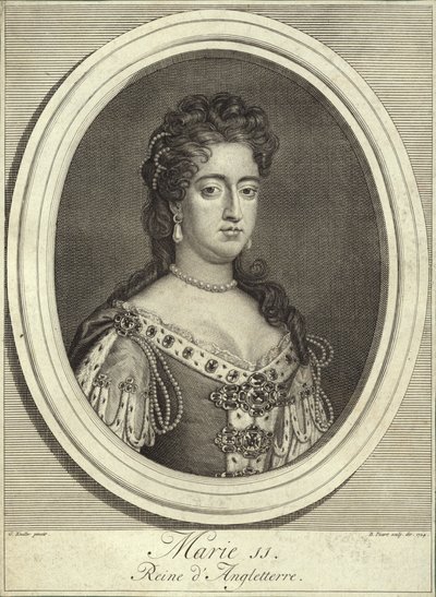 Retrato da Rainha Maria II da Inglaterra, Escócia e Irlanda de Godfrey Kneller