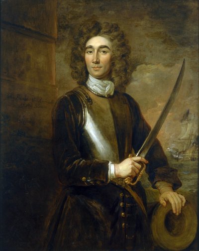 Retrato do Vice-Almirante John Benbow (1653-1702). Óleo sobre tela de Godfrey Kneller