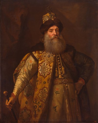 Retrato do embaixador Pyotr Ivanovich Potyomkin 1617-1700, 1682 de Godfrey Kneller