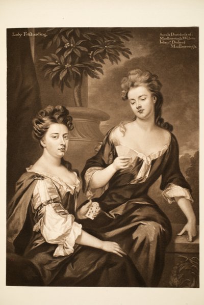 Sarah, Duquesa de Marlborough e Lady Fitzharding, pub. 1902 (collotype) de Godfrey Kneller